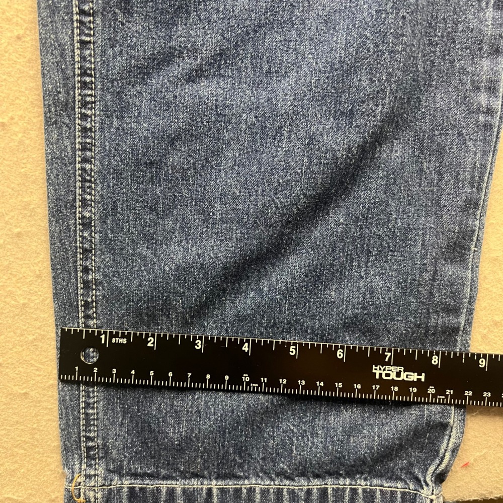 B.U.M. Equipment Denim Overalls Blue Carpenter Straight Leg Size Small 1394 - Picture 3 of 9